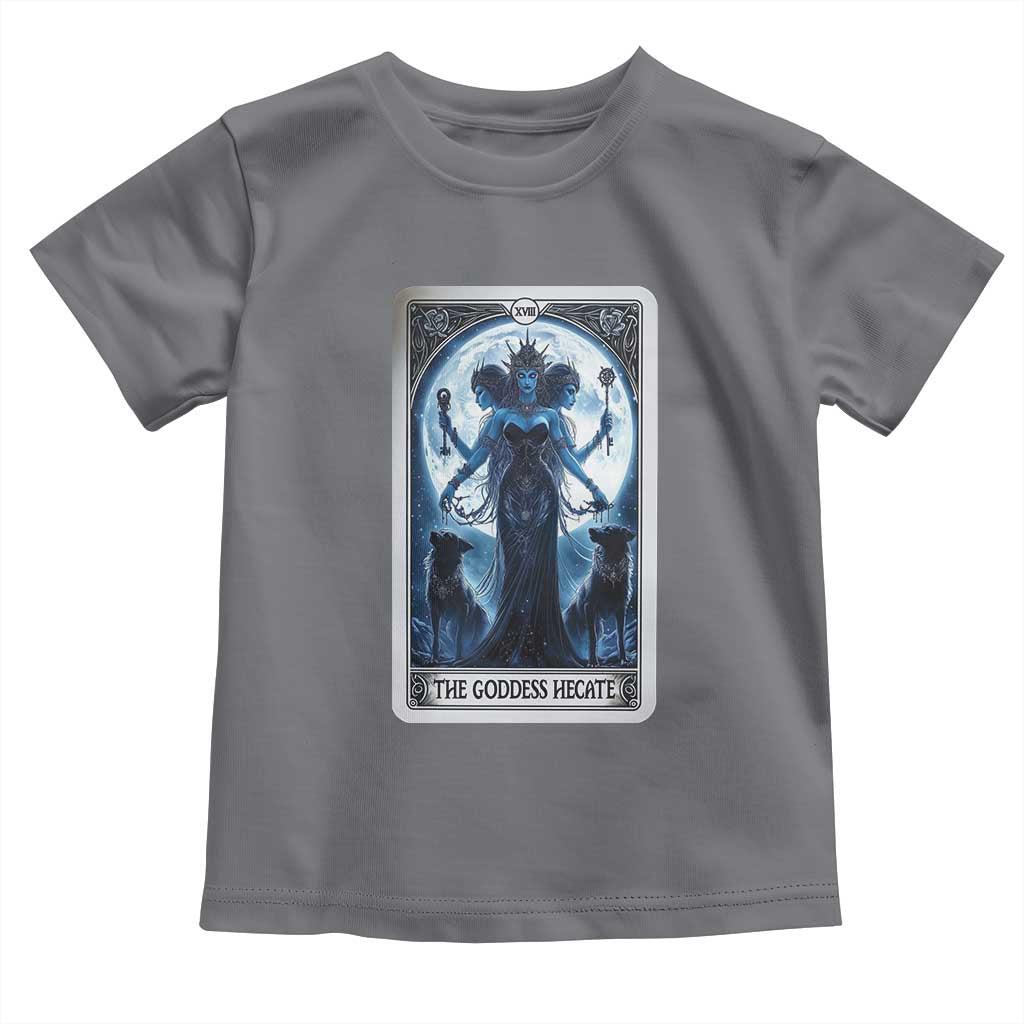 Greek Mythology Hecate Triple Goddess Toddler T Shirt Moon Pagan Gothic Witch TS09 Charcoal Print Your Wear