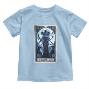 Greek Mythology Hecate Triple Goddess Toddler T Shirt Moon Pagan Gothic Witch TS09 Light Blue Print Your Wear