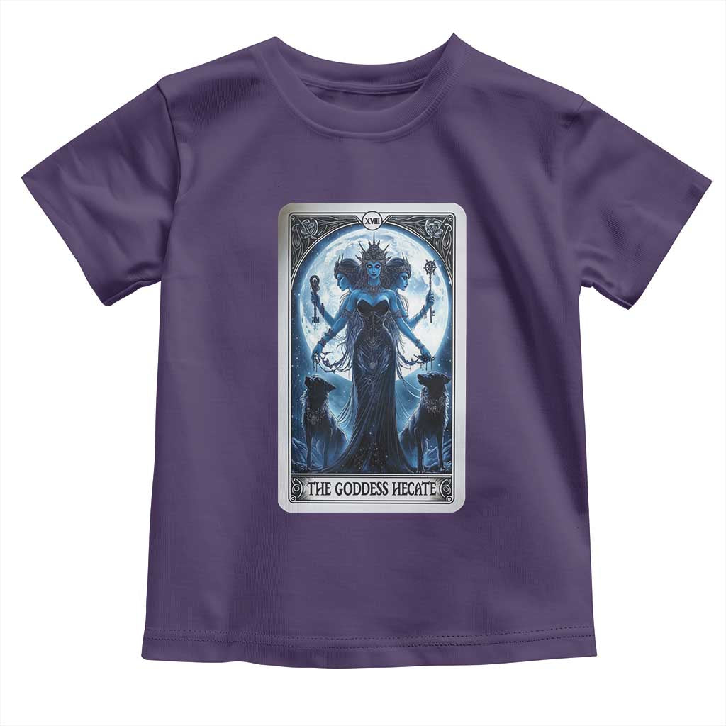 Greek Mythology Hecate Triple Goddess Toddler T Shirt Moon Pagan Gothic Witch TS09 Purple Print Your Wear