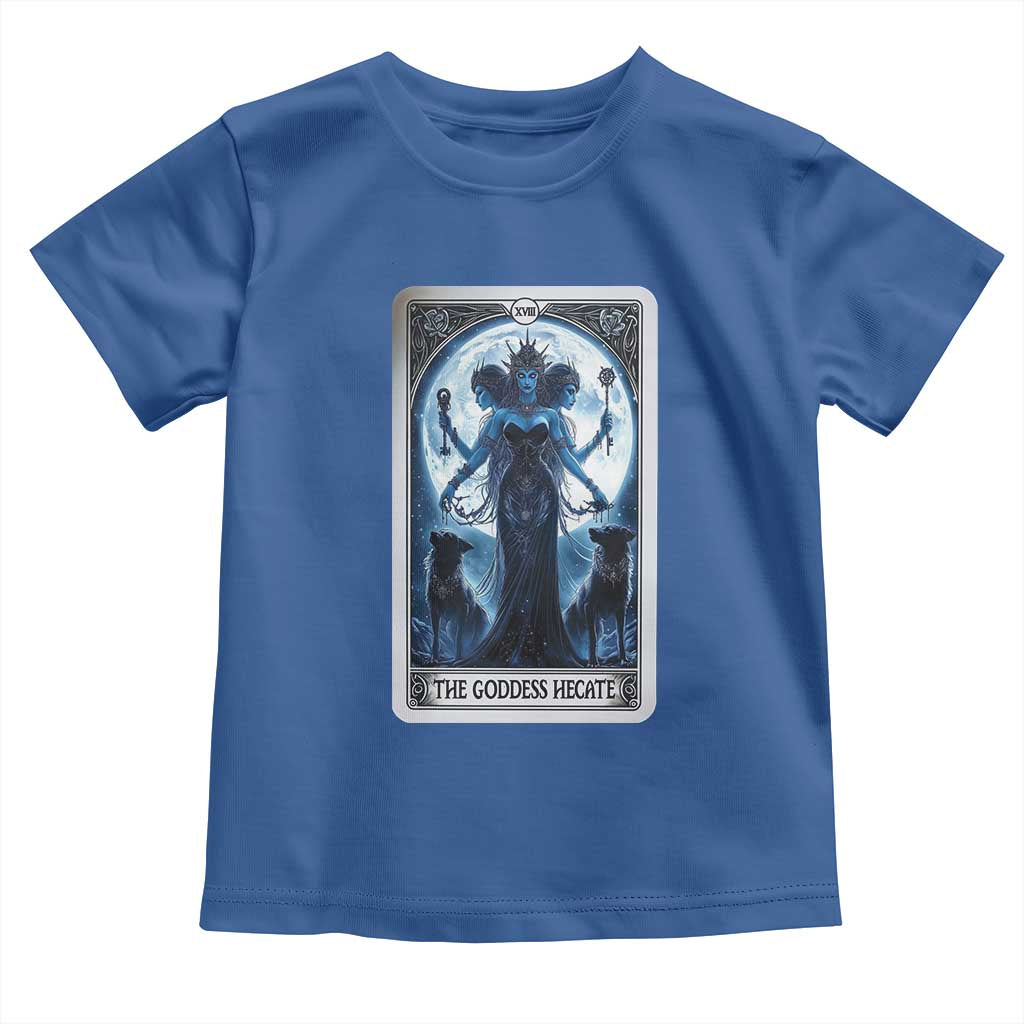 Greek Mythology Hecate Triple Goddess Toddler T Shirt Moon Pagan Gothic Witch TS09 Royal Blue Print Your Wear