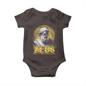 Greek Mythology Zeus Baby Onesie God Of The Sky King Of All Gods TS09 Dark Chocolate Print Your Wear
