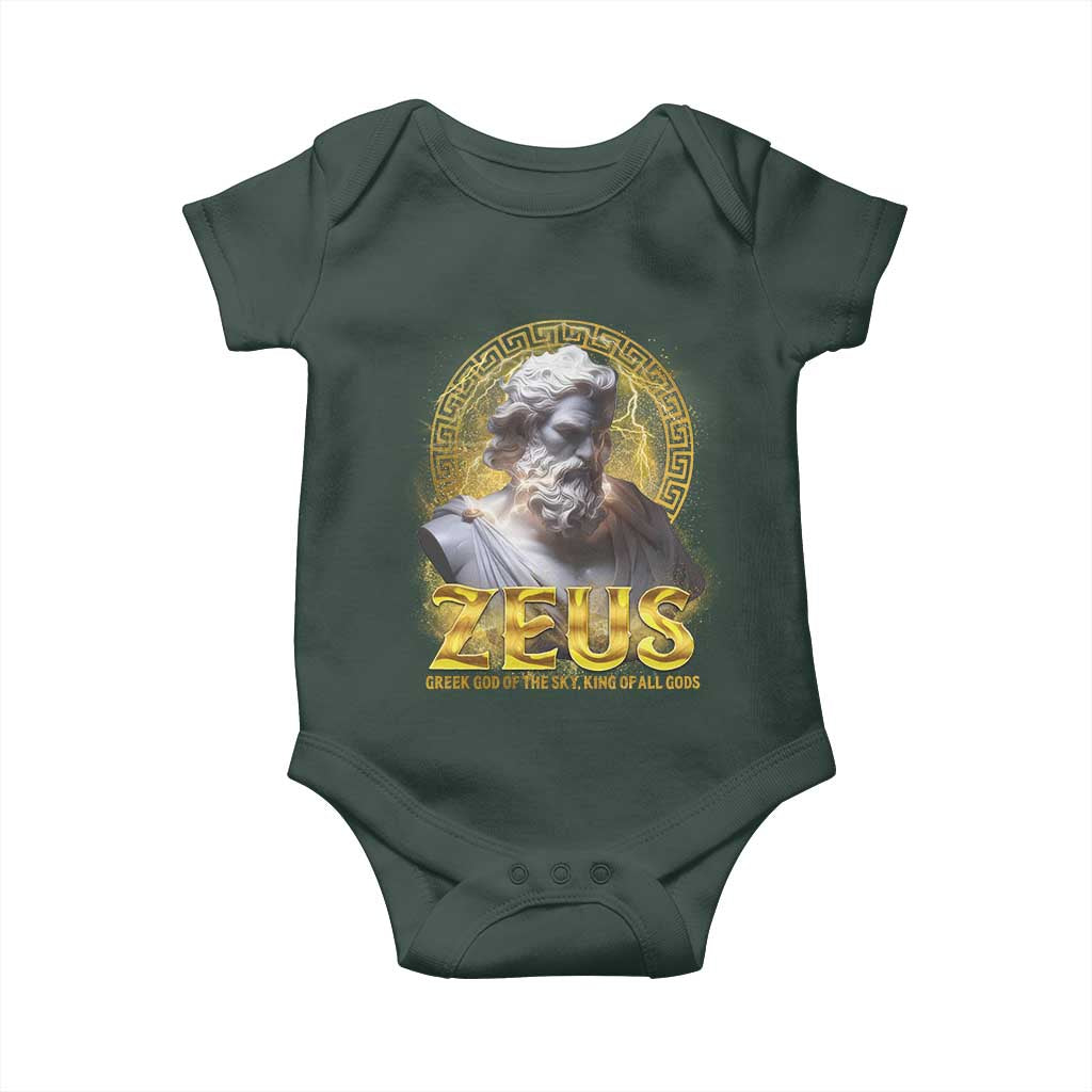 Greek Mythology Zeus Baby Onesie God Of The Sky King Of All Gods TS09 Print Your Wear