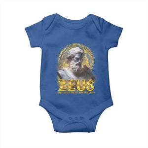 Greek Mythology Zeus Baby Onesie God Of The Sky King Of All Gods TS09 Royal Blue Print Your Wear