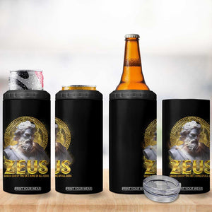 Greek Mythology Zeus 4 in 1 Can Cooler Tumbler God Of The Sky King Of All Gods TS09 Print Your Wear