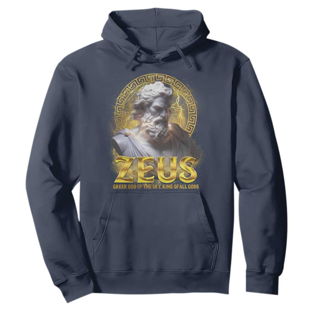 Greek Mythology Zeus Hoodie God Of The Sky King Of All Gods TS09 Navy Print Your Wear