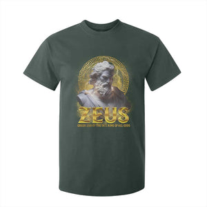 Greek Mythology Zeus T Shirt For Kid God Of The Sky King Of All Gods TS09 Dark Forest Green Print Your Wear