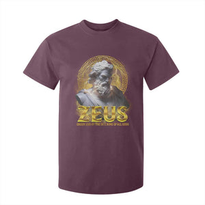 Greek Mythology Zeus T Shirt For Kid God Of The Sky King Of All Gods TS09 Maroon Print Your Wear