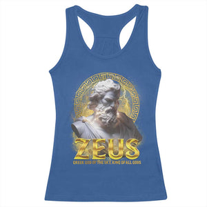 Greek Mythology Zeus Racerback Tank Top God Of The Sky King Of All Gods TS09 Royal Blue Print Your Wear