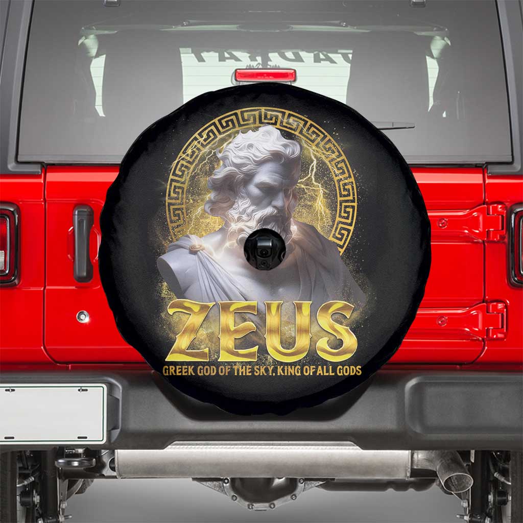 Greek Mythology Zeus Spare Tire Cover God Of The Sky King Of All Gods TS09 Black Print Your Wear