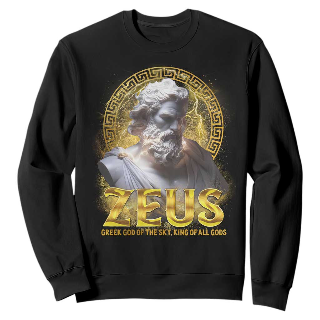 Greek Mythology Zeus Sweatshirt God Of The Sky King Of All Gods TS09 Black Print Your Wear