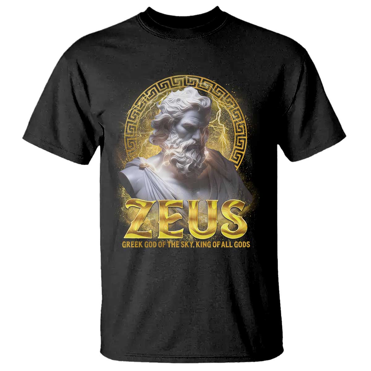Greek Mythology Zeus T Shirt God Of The Sky King Of All Gods TS09 Black Print Your Wear