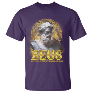 Greek Mythology Zeus T Shirt God Of The Sky King Of All Gods TS09 Purple Print Your Wear