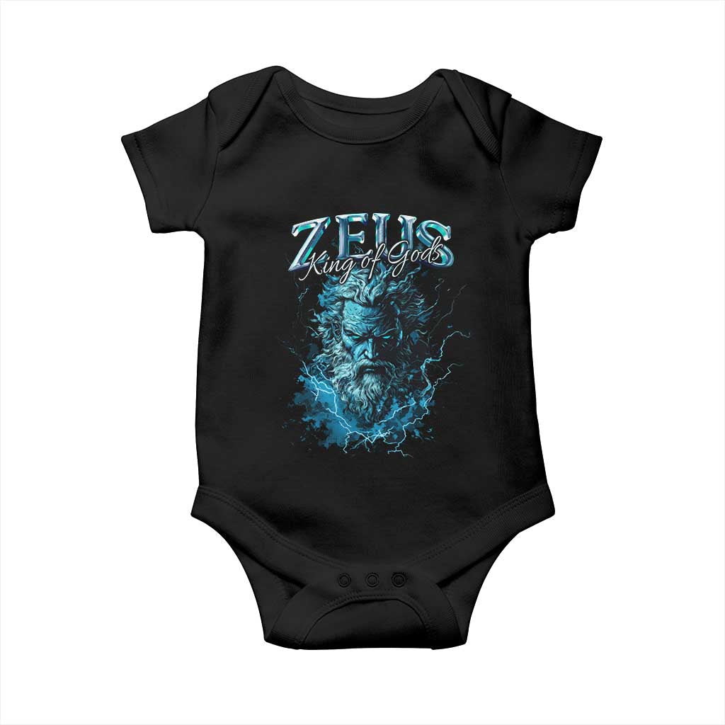 Greek Mythology Zeus Baby Onesie King Of Gods TS09 Black Print Your Wear