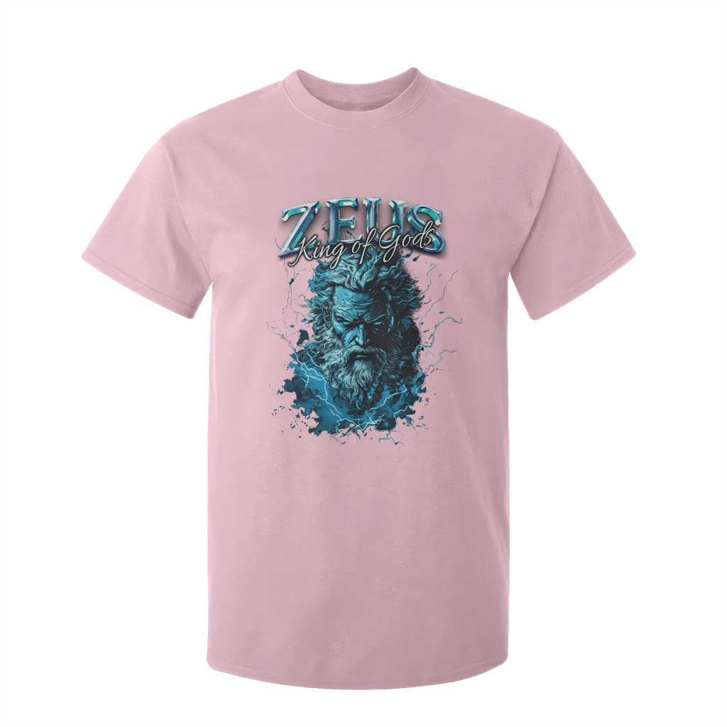 Greek Mythology Zeus T Shirt For Kid King Of Gods TS09 Light Pink Print Your Wear