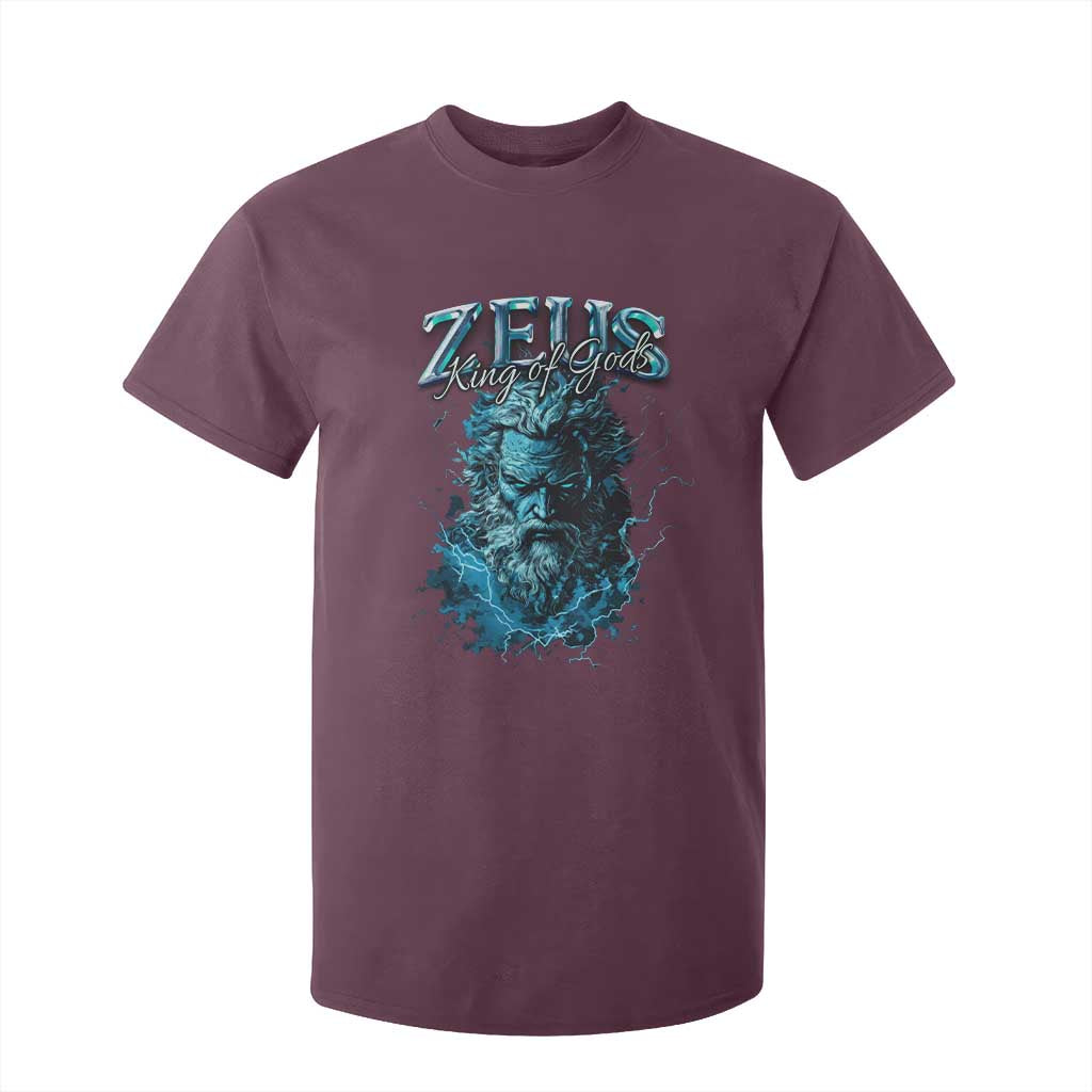 Greek Mythology Zeus T Shirt For Kid King Of Gods TS09 Maroon Print Your Wear