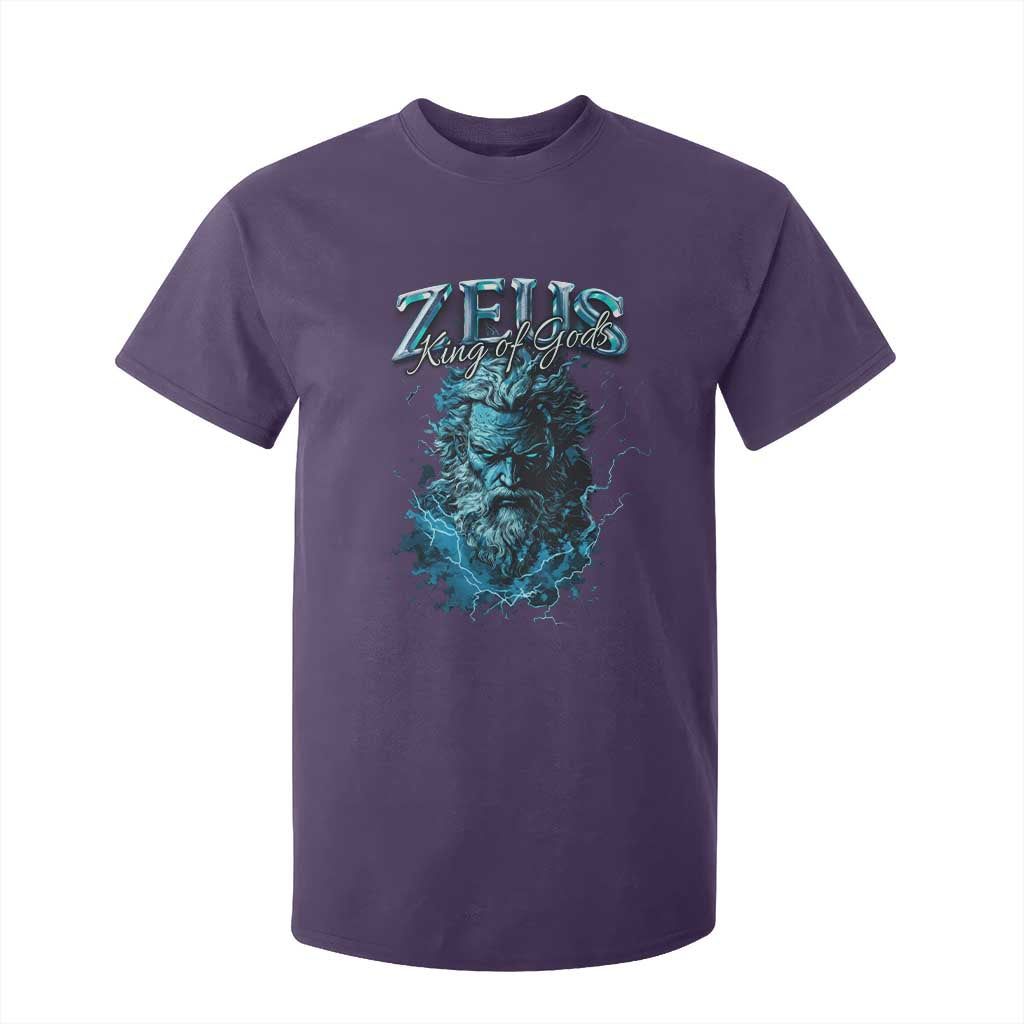 Greek Mythology Zeus T Shirt For Kid King Of Gods TS09 Purple Print Your Wear