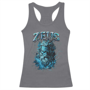 Greek Mythology Zeus Racerback Tank Top King Of Gods TS09 Charcoal Print Your Wear