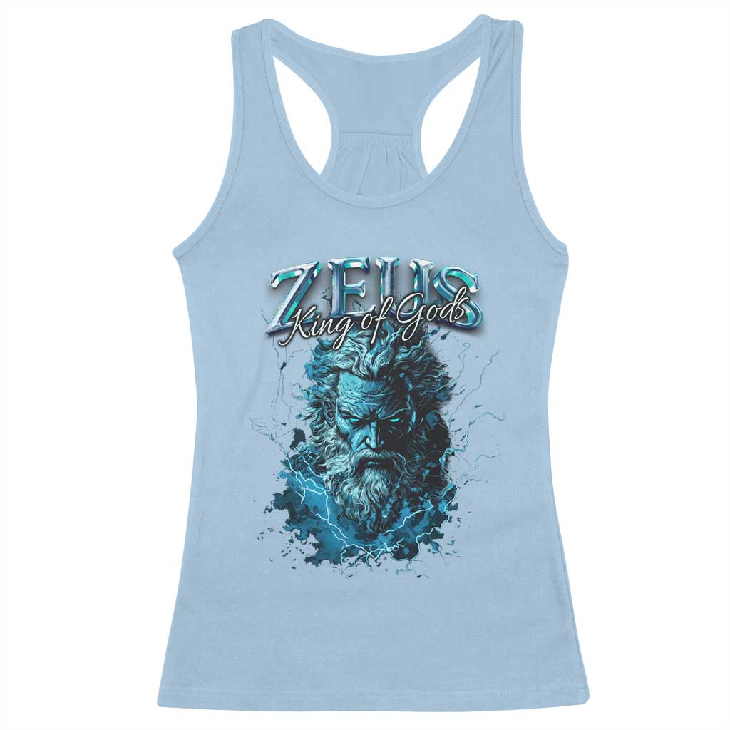 Greek Mythology Zeus Racerback Tank Top King Of Gods TS09 Light Blue Print Your Wear