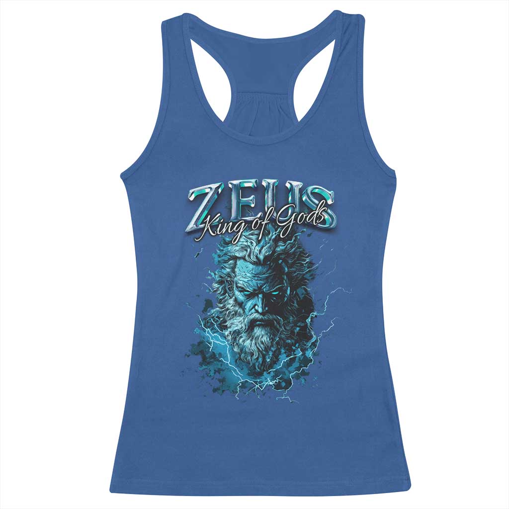 Greek Mythology Zeus Racerback Tank Top King Of Gods TS09 Royal Blue Print Your Wear