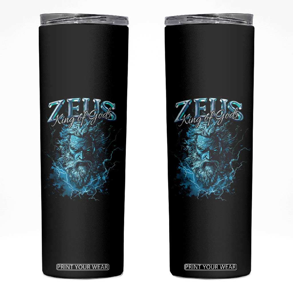Greek Mythology Zeus Skinny Tumbler King Of Gods TS09 Black Print Your Wear