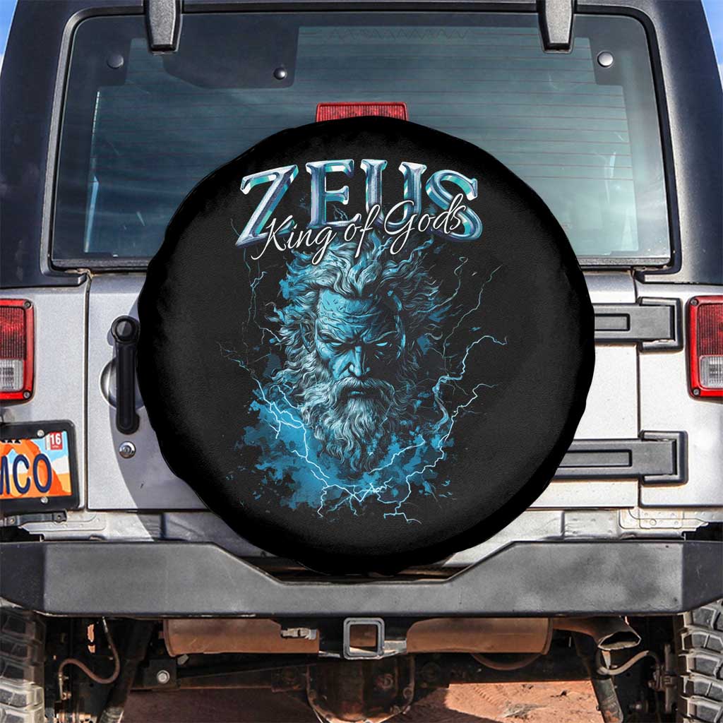 Greek Mythology Zeus Spare Tire Cover King Of Gods TS09 No hole Black Print Your Wear
