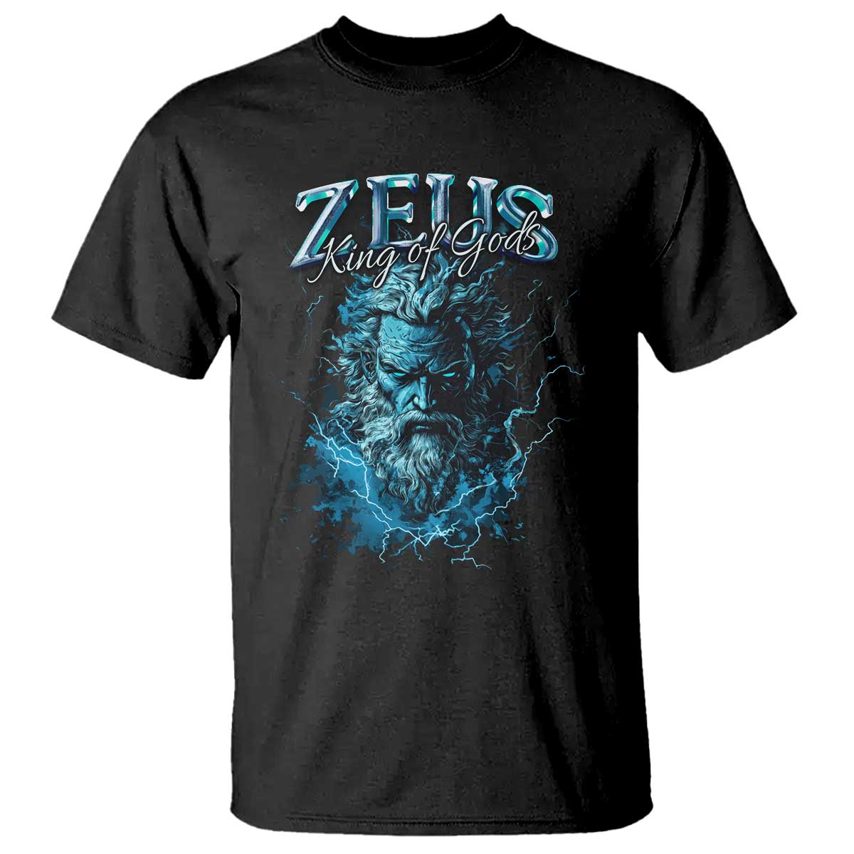 Greek Mythology Zeus T Shirt King Of Gods TS09 Black Print Your Wear