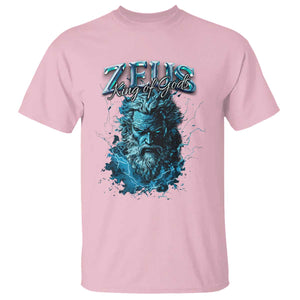 Greek Mythology Zeus T Shirt King Of Gods TS09 Light Pink Print Your Wear