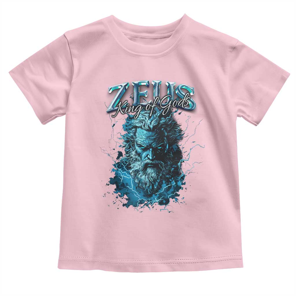 Greek Mythology Zeus Toddler T Shirt King Of Gods TS09 Light Pink Print Your Wear