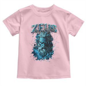 Greek Mythology Zeus Toddler T Shirt King Of Gods TS09 Light Pink Print Your Wear