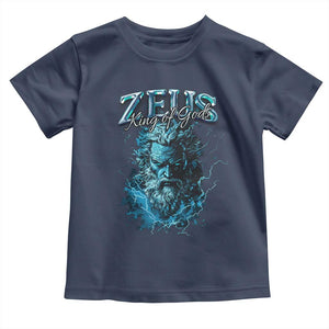 Greek Mythology Zeus Toddler T Shirt King Of Gods TS09 Navy Print Your Wear