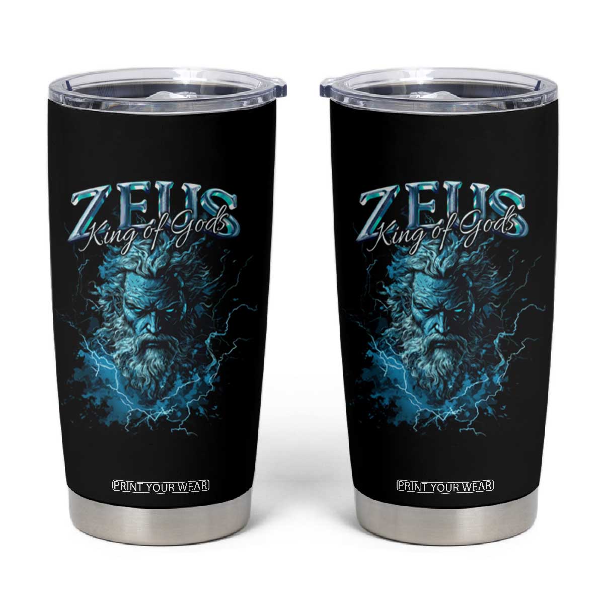 Greek Mythology Zeus Tumbler Cup King Of Gods TS09 Black Print Your Wear
