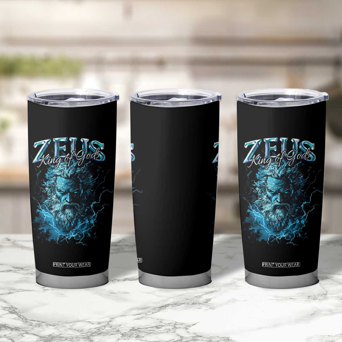 Greek Mythology Zeus Tumbler Cup King Of Gods TS09 Print Your Wear