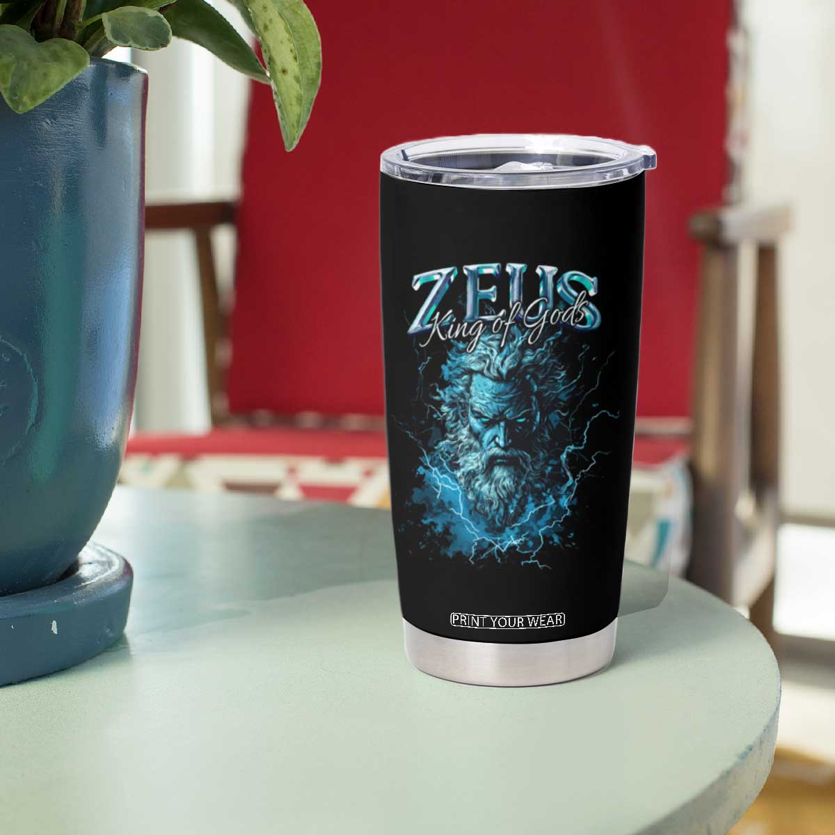 Greek Mythology Zeus Tumbler Cup King Of Gods TS09 Print Your Wear
