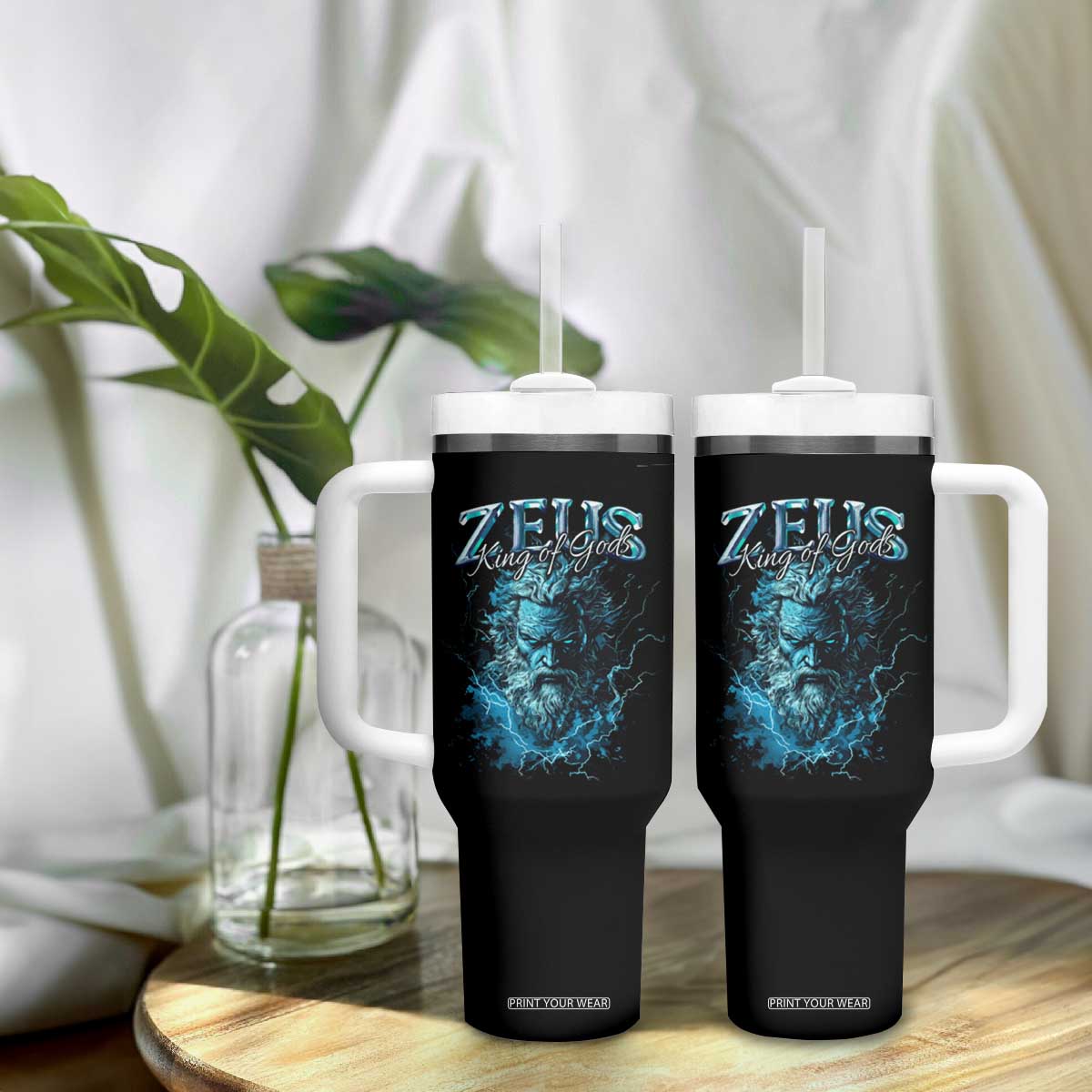 Greek Mythology Zeus Tumbler With Handle King Of Gods TS09 Print Your Wear