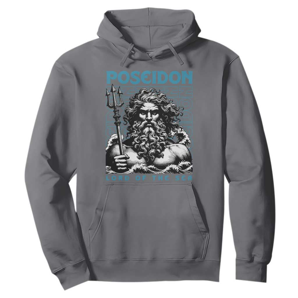 Greek Mythology Poseidon Hoodie Lord Of The Sea Trident TS09 Charcoal Print Your Wear