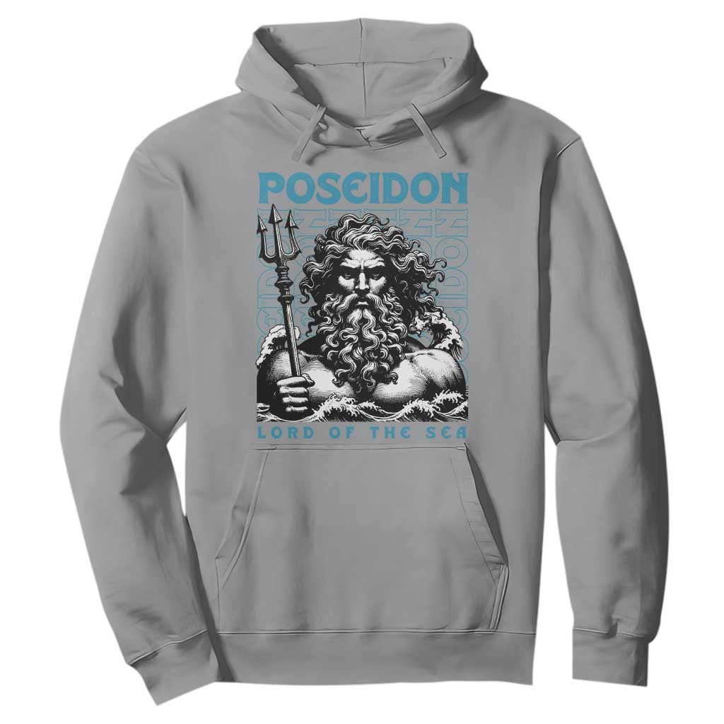 Greek Mythology Poseidon Hoodie Lord Of The Sea Trident TS09 Sport Gray Print Your Wear