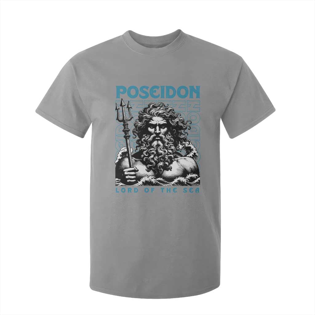 Greek Mythology Poseidon T Shirt For Kid Lord Of The Sea Trident TS09 Sport Gray Print Your Wear
