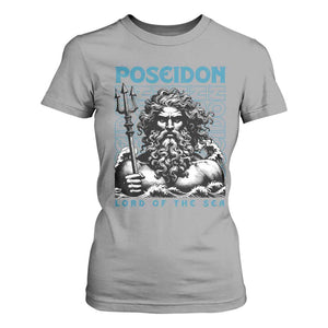 Greek Mythology Poseidon T Shirt For Women Lord Of The Sea Trident TS09 Sport Gray Print Your Wear