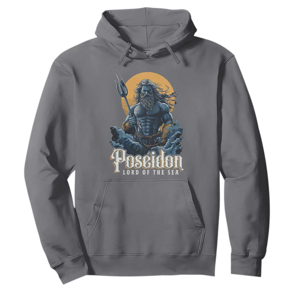 Ancient Greek Mythology Poseidon Hoodie Lord Of The Sea Trident TS09 Charcoal Print Your Wear