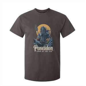 Ancient Greek Mythology Poseidon T Shirt For Kid Lord Of The Sea Trident TS09 Dark Chocolate Print Your Wear
