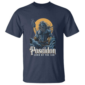 Ancient Greek Mythology Poseidon T Shirt Lord Of The Sea Trident TS09 Navy Print Your Wear