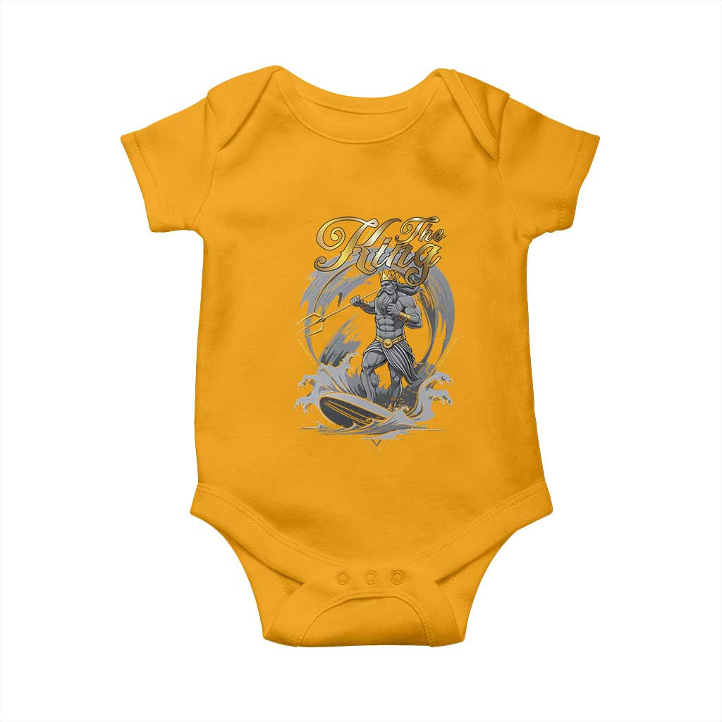 Greek Mythology Poseidon Baby Onesie The King Triton Mermaid Dad TS09 Gold Print Your Wear