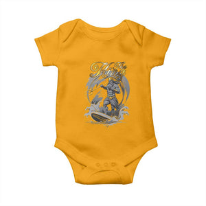 Greek Mythology Poseidon Baby Onesie The King Triton Mermaid Dad TS09 Gold Print Your Wear