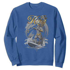 Greek Mythology Poseidon Sweatshirt The King Triton Mermaid Dad TS09 Royal Blue Print Your Wear
