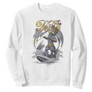Greek Mythology Poseidon Sweatshirt The King Triton Mermaid Dad TS09 White Print Your Wear