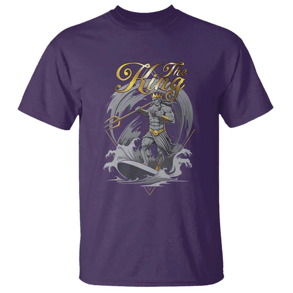Greek Mythology Poseidon T Shirt The King Triton Mermaid Dad TS09 Purple Print Your Wear