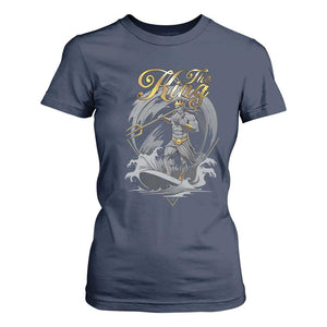 Greek Mythology Poseidon T Shirt For Women The King Triton Mermaid Dad TS09 Navy Print Your Wear