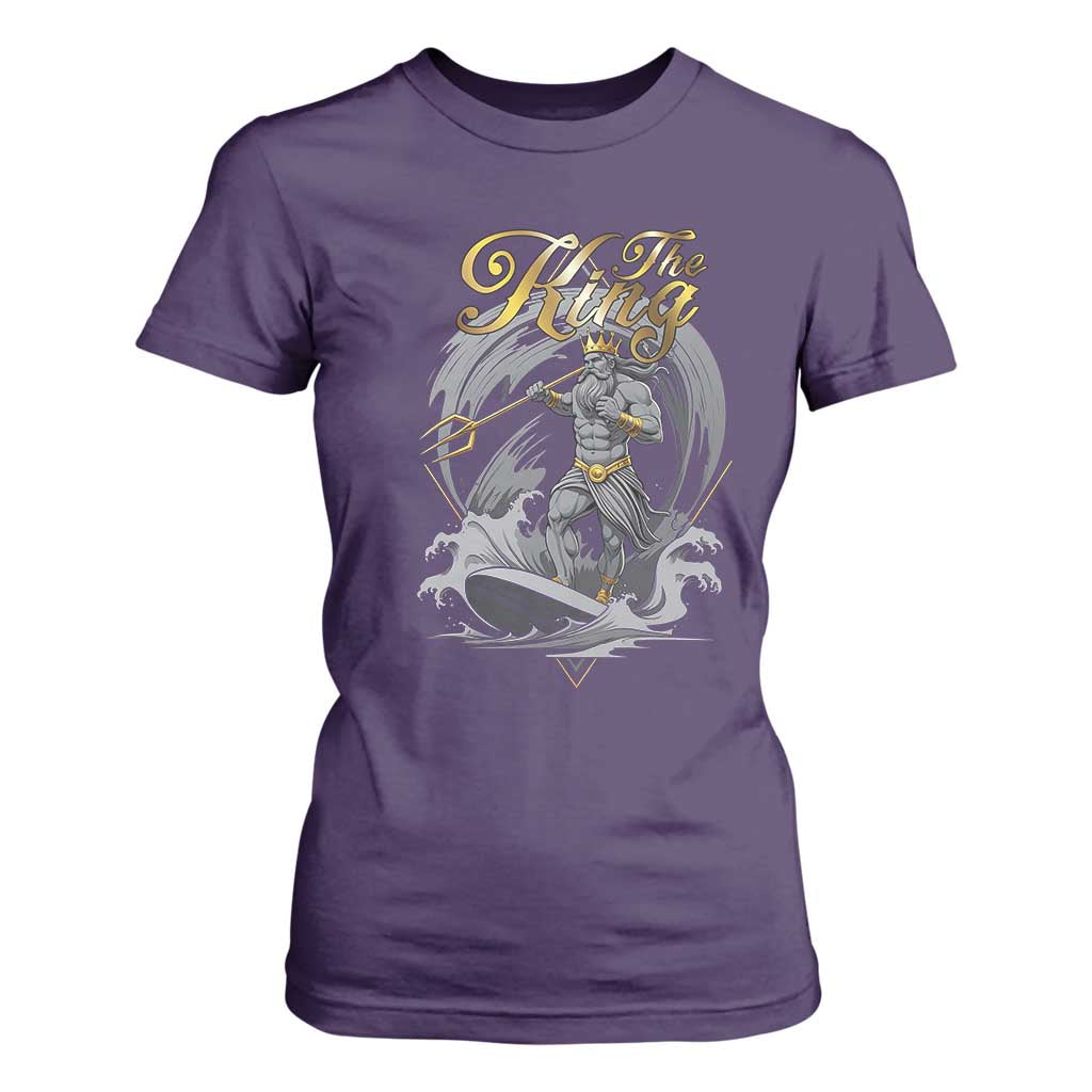 Greek Mythology Poseidon T Shirt For Women The King Triton Mermaid Dad TS09 Purple Print Your Wear