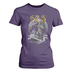 Greek Mythology Poseidon T Shirt For Women The King Triton Mermaid Dad TS09 Purple Print Your Wear