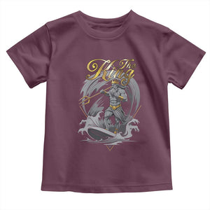 Greek Mythology Poseidon Toddler T Shirt The King Triton Mermaid Dad TS09 Maroon Print Your Wear